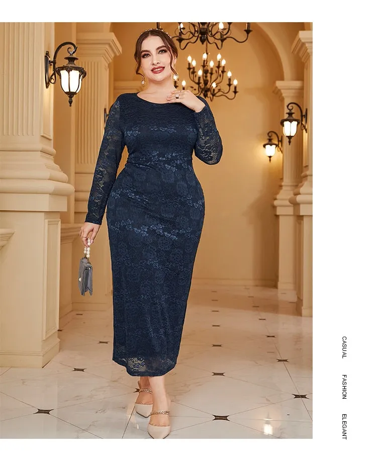 Add Elegant Plus Size Pencil Dress