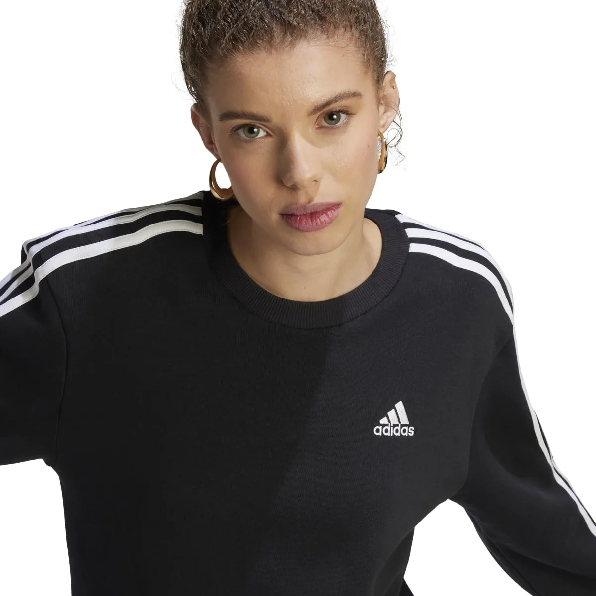 adidas Women's Essentials 3-Stripes Fleece Sweatshirt