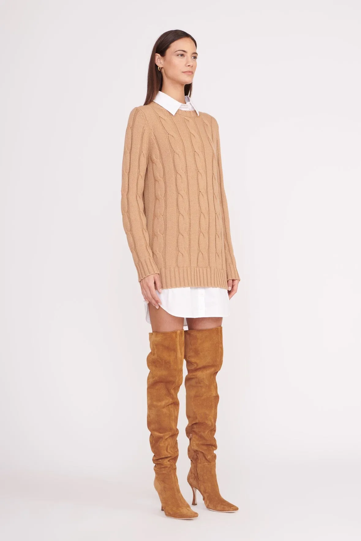 ALDRIN DRESS | CAMEL WHITE