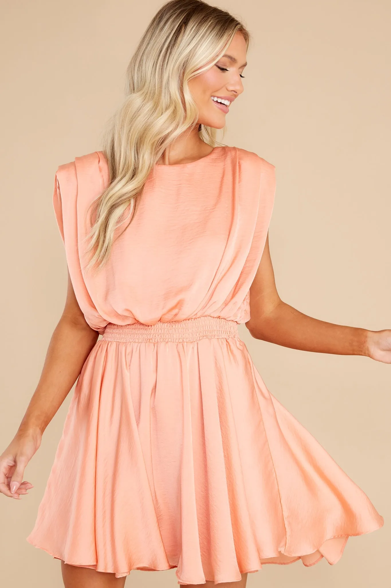 Always Believe Light Tangerine Dress