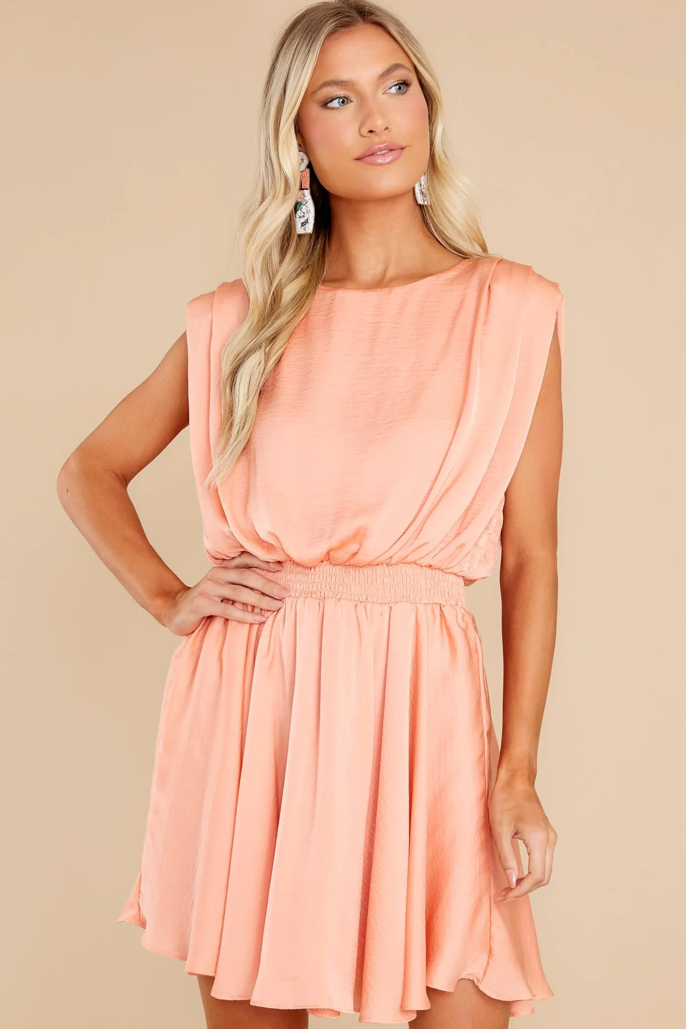 Always Believe Light Tangerine Dress