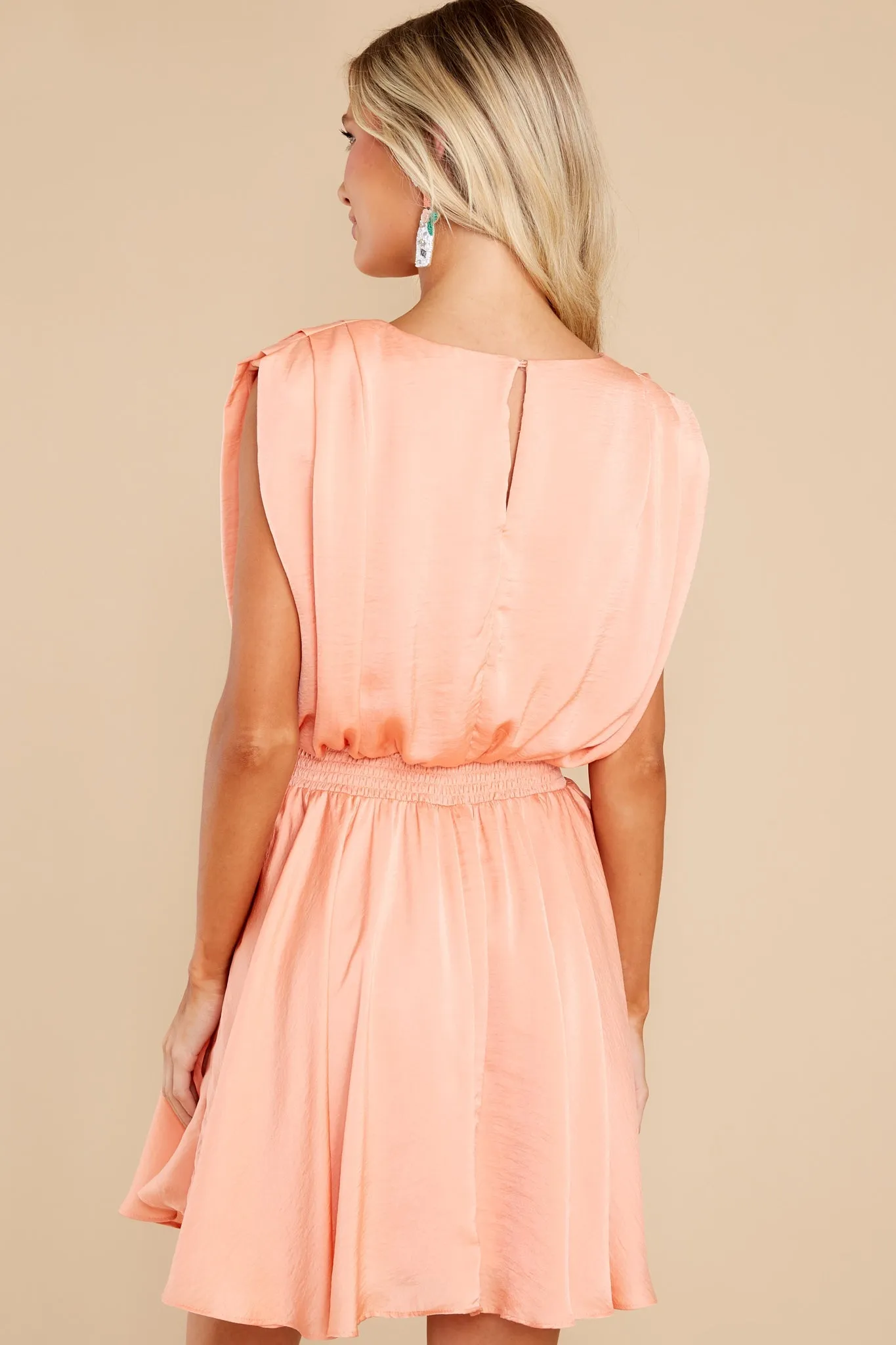 Always Believe Light Tangerine Dress