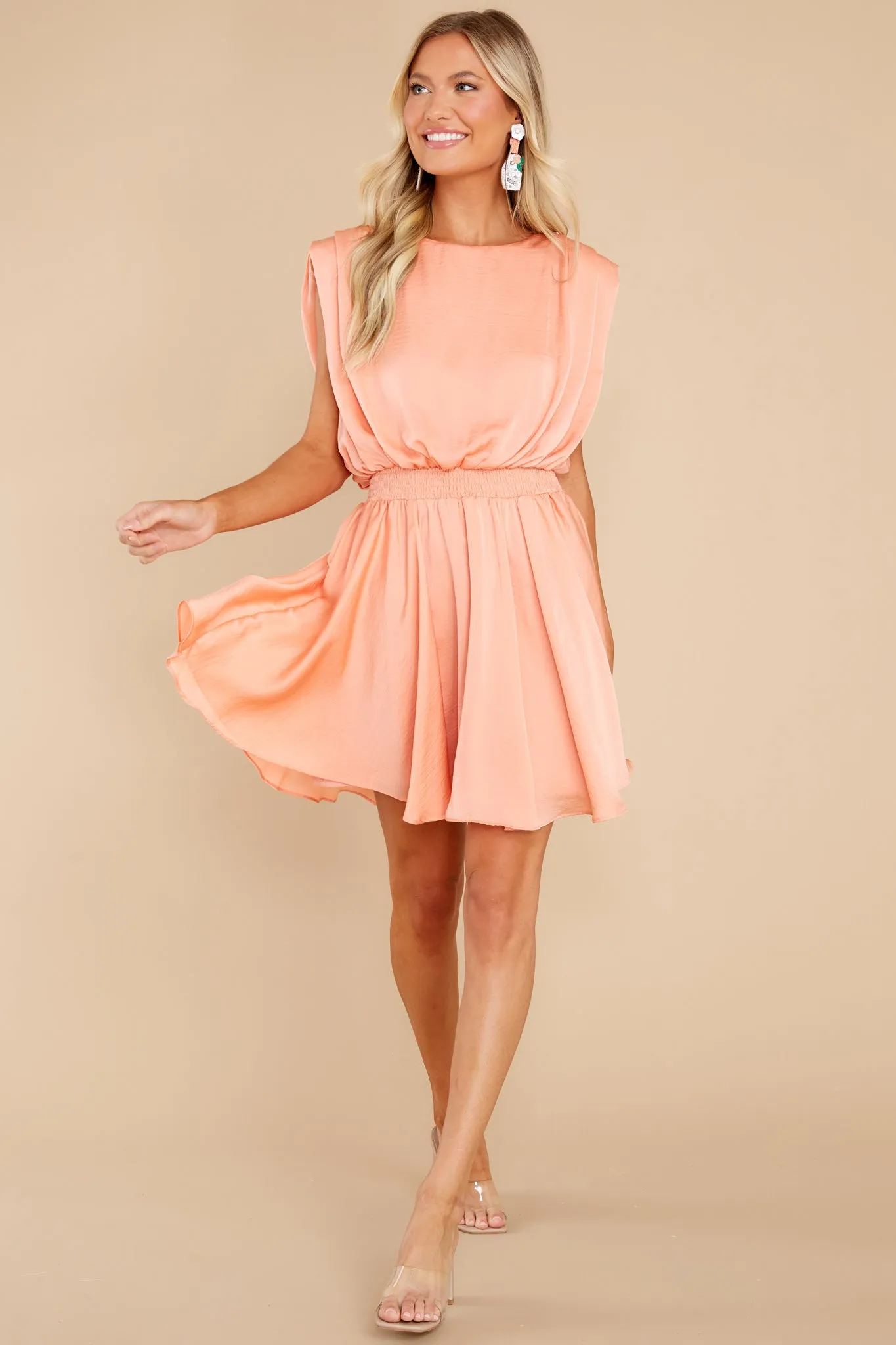 Always Believe Light Tangerine Dress