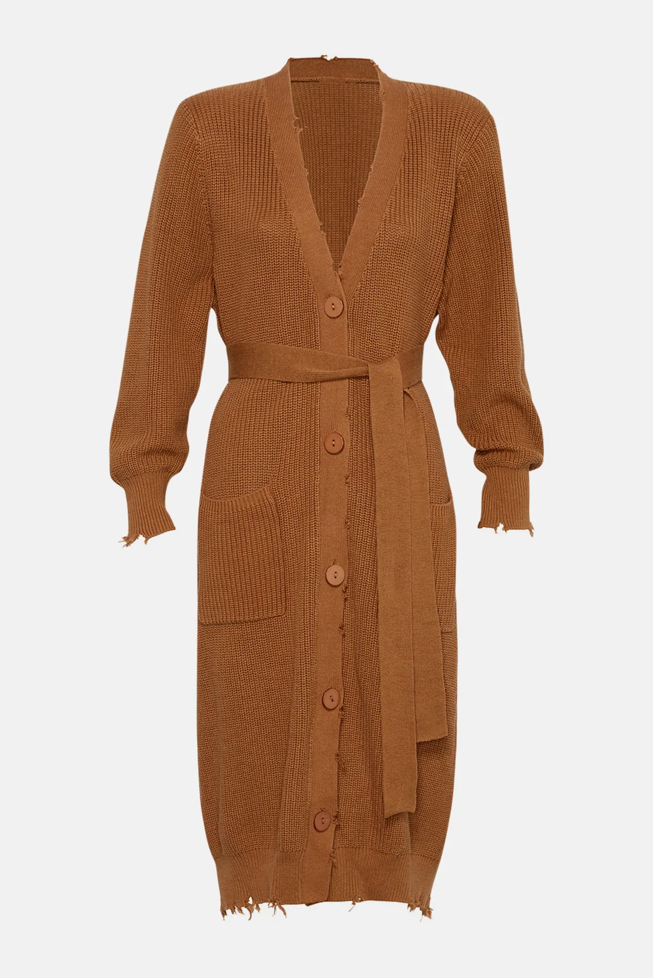 Amanda Sweater Dress Cognac