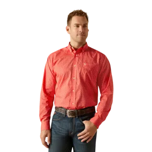 Ariat Men's Wrinkle Free Wilkie Cayenne Shirt