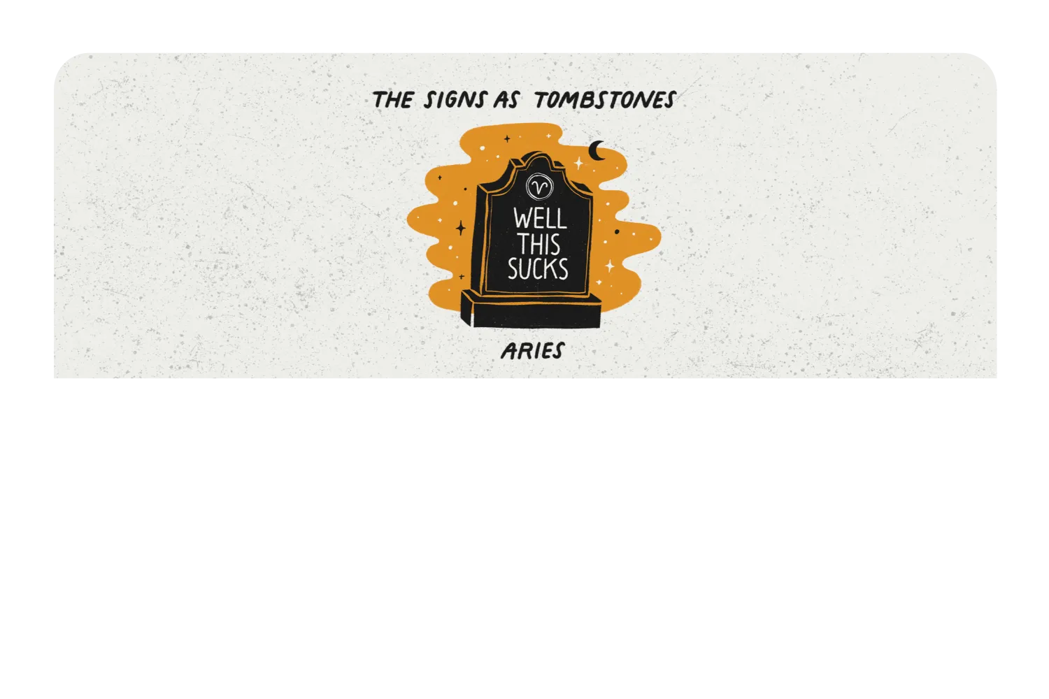 Aries as a Tombstone