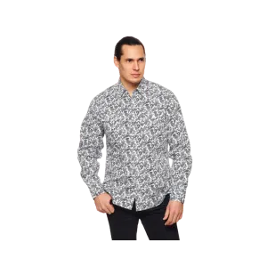 Avalon Men's Western Printed Long Sleeve Shirt