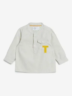 Baby HOP Oat Melange Cotton-Linen Shirt