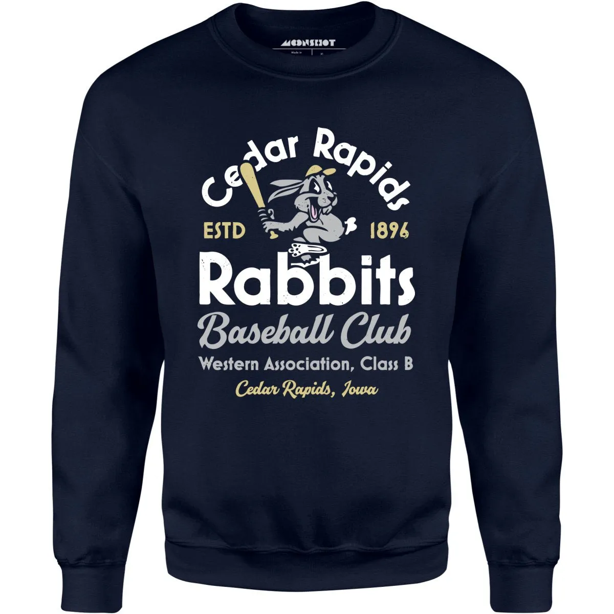 Cedar Rapids Rabbits - Iowa - Vintage Defunct Baseball Teams - Unisex Sweatshirt