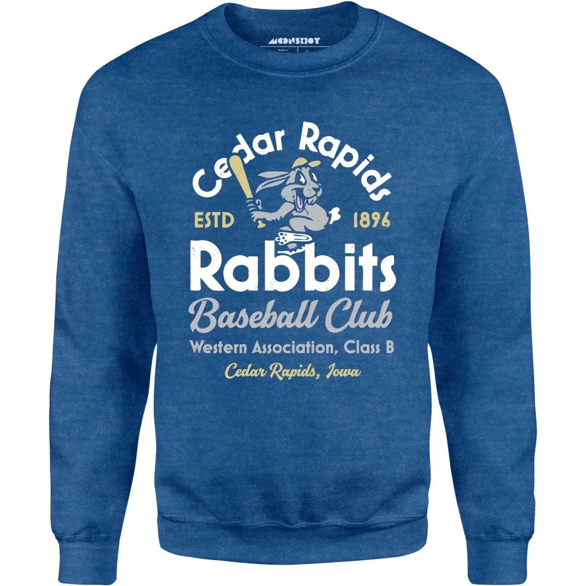 Cedar Rapids Rabbits - Iowa - Vintage Defunct Baseball Teams - Unisex Sweatshirt