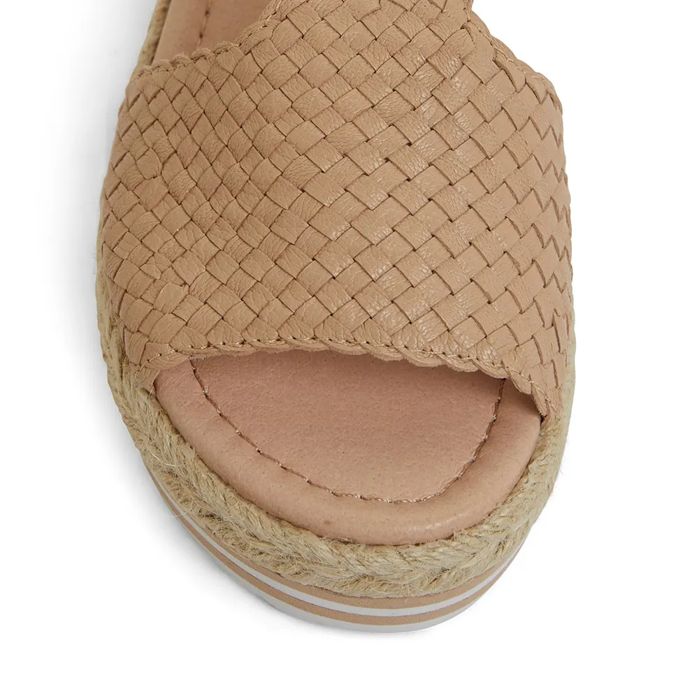 Daze Sandal in Nude Weave Leather