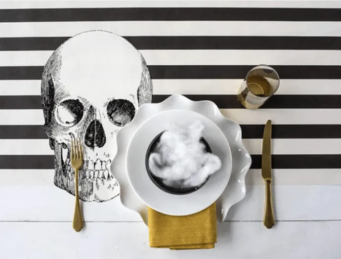 Die Cut Skull Placemat