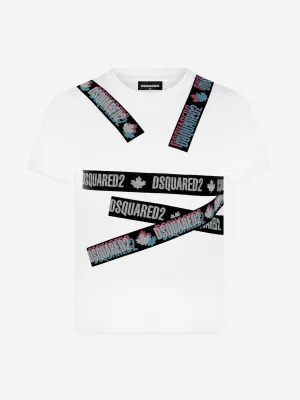 Dsquared2 Kids Cotton Logo Tape T-Shirt