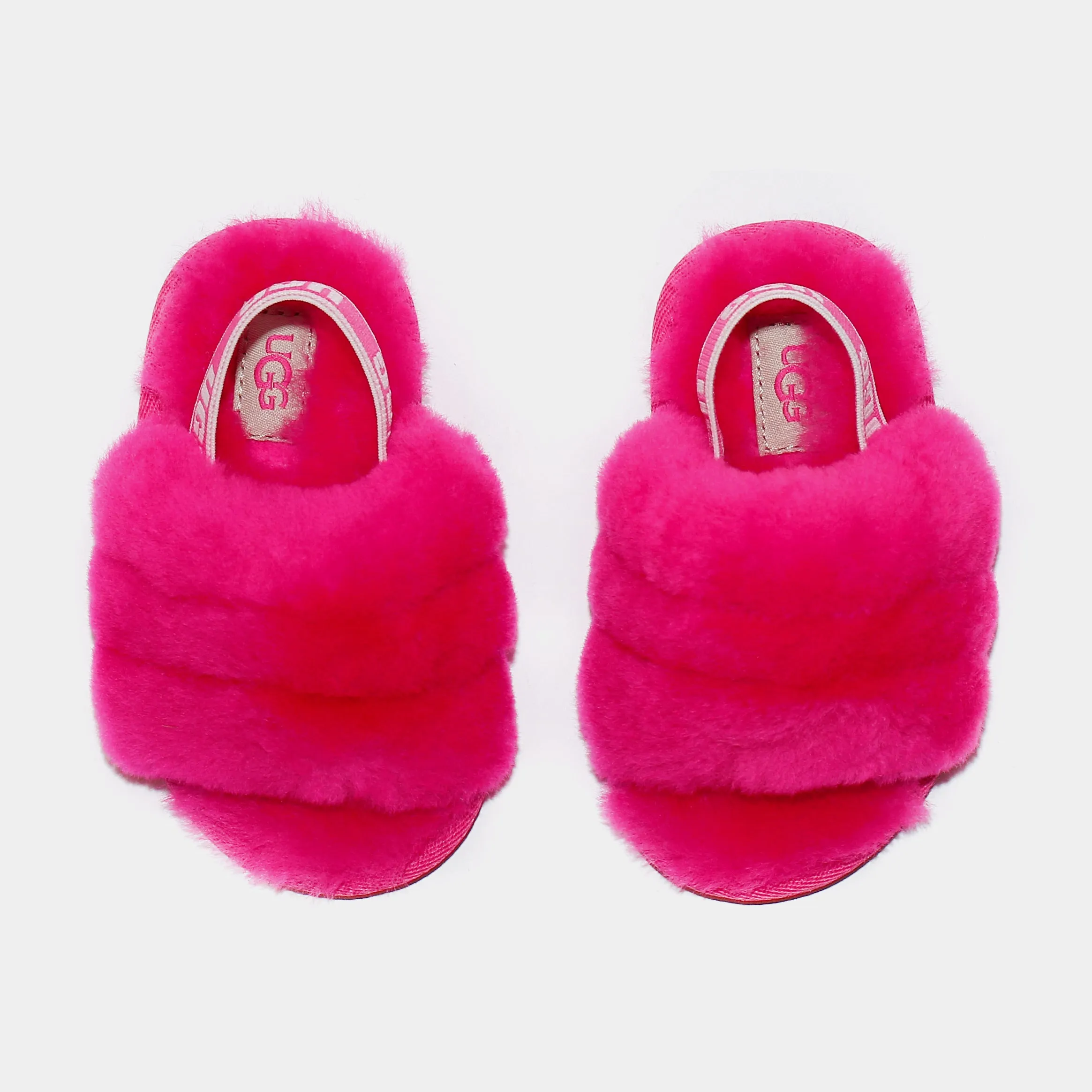 Fluff Yeah Infant Toddler Slide Sandals (Pink)