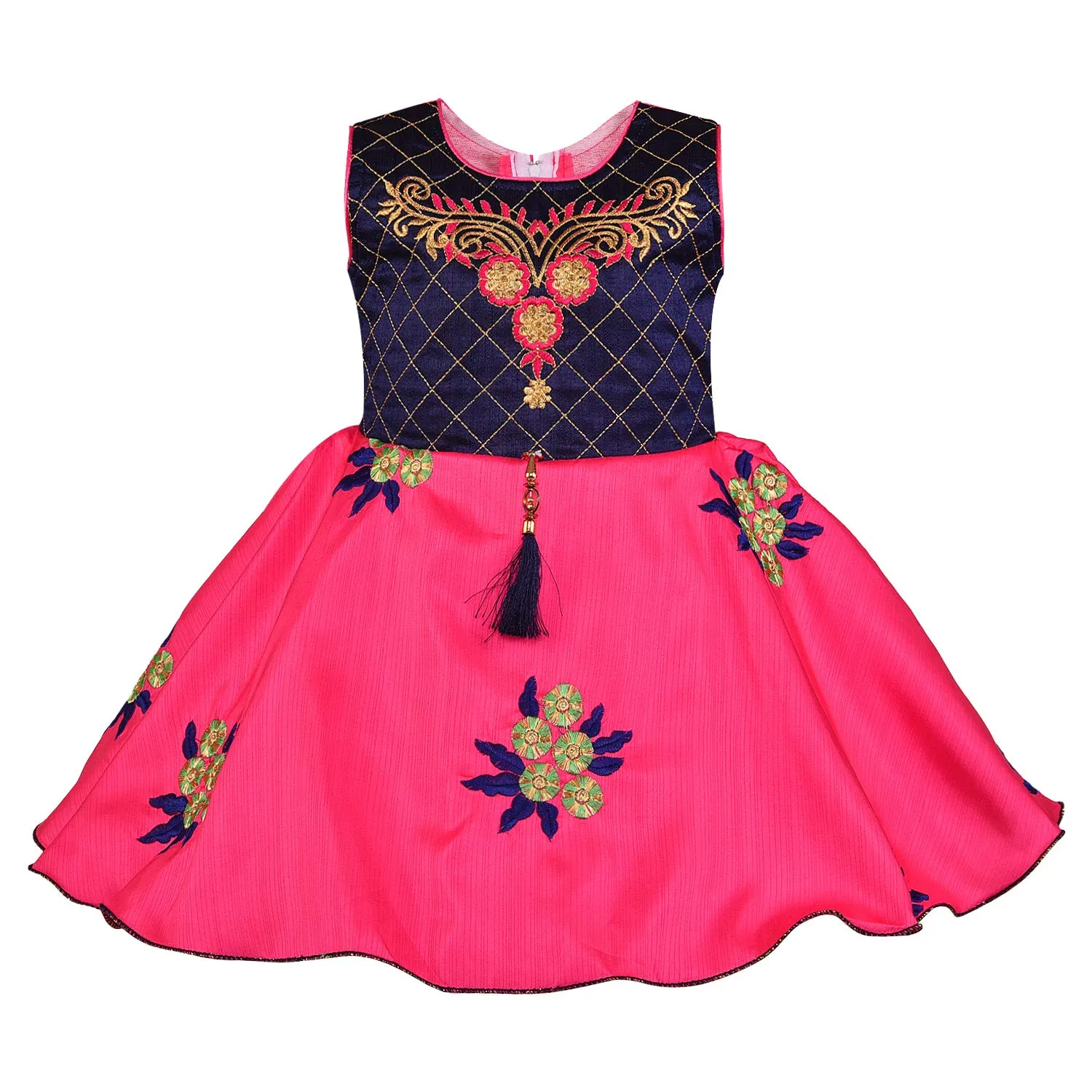 Girls A-line Embroidered Ethnic dress