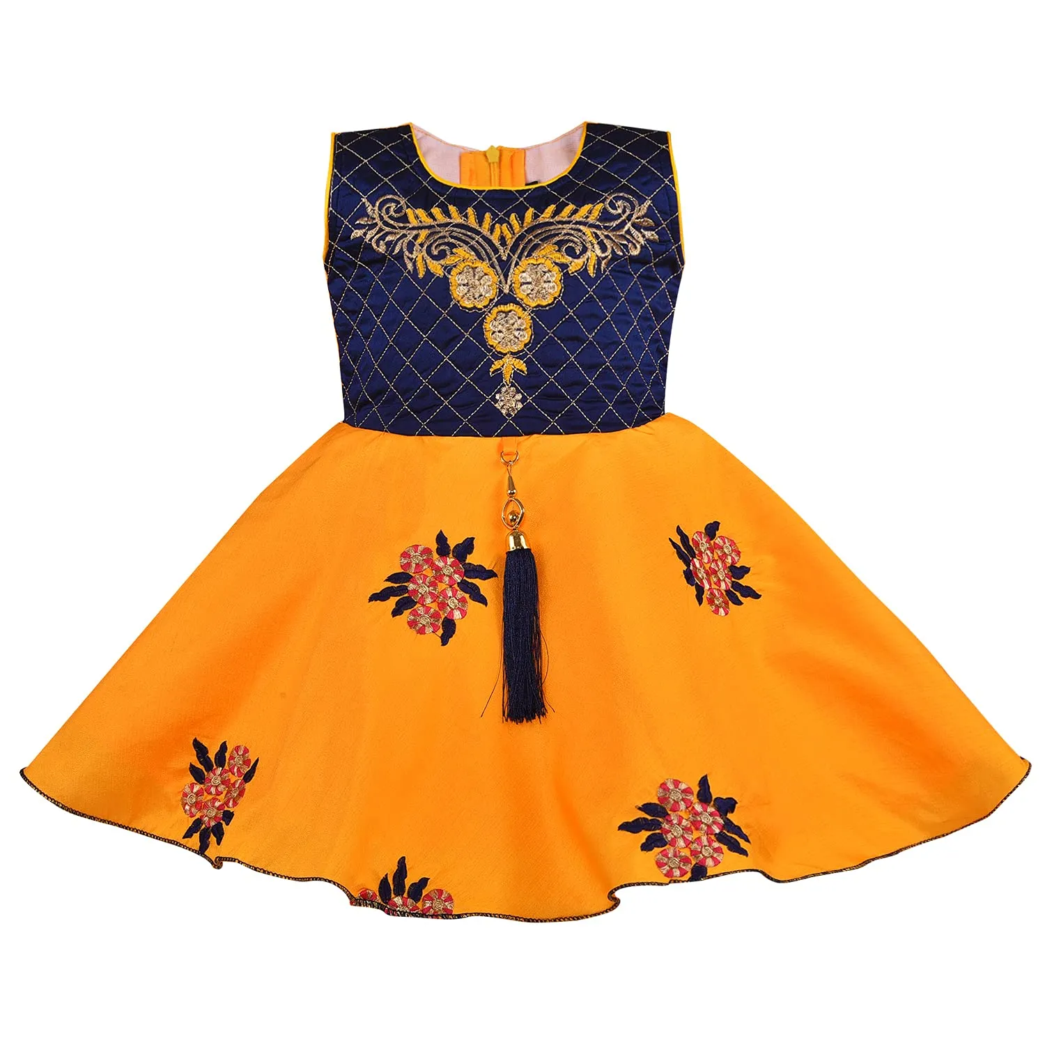 Girls A-line Embroidered Ethnic dress