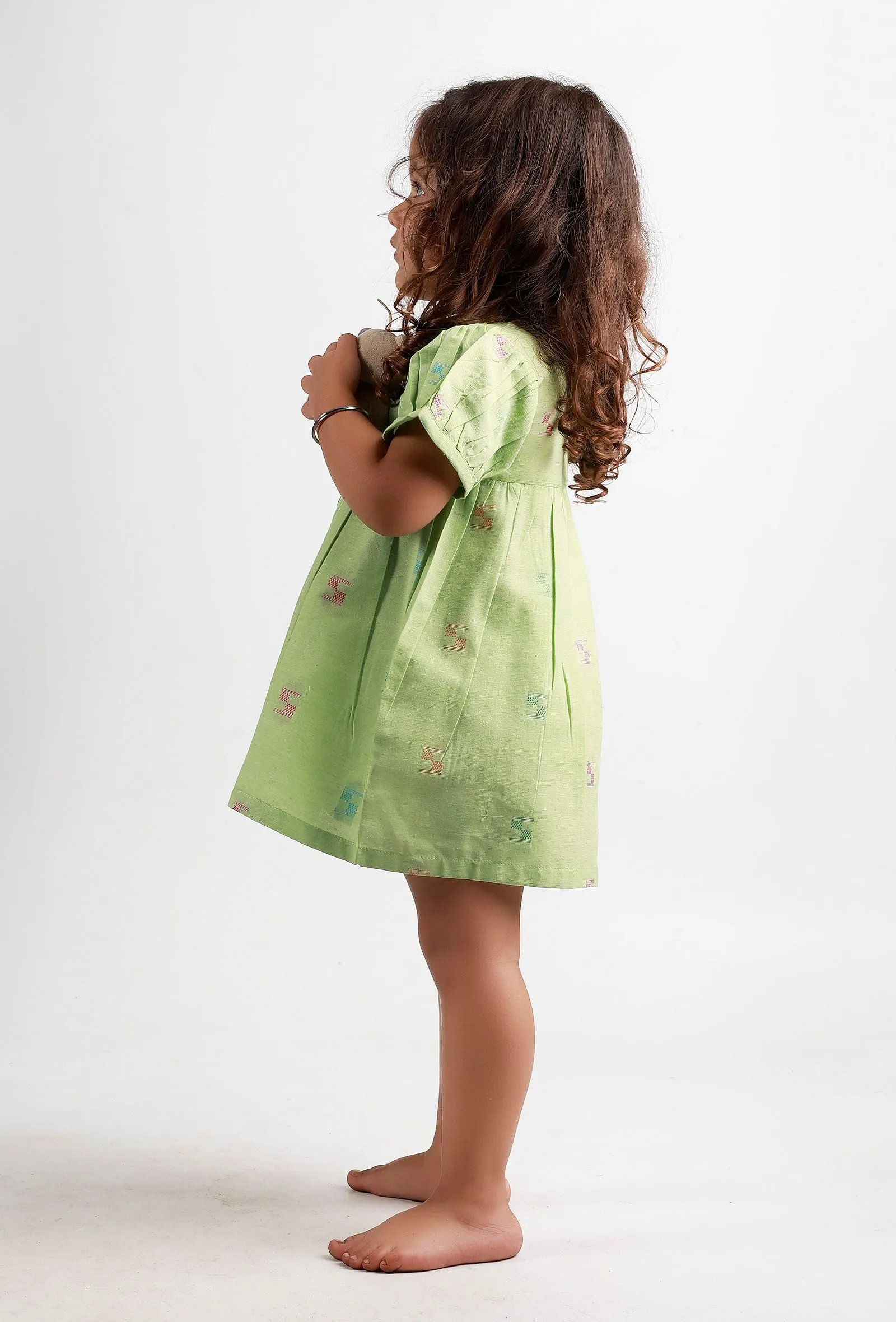 Green Dobby Dress