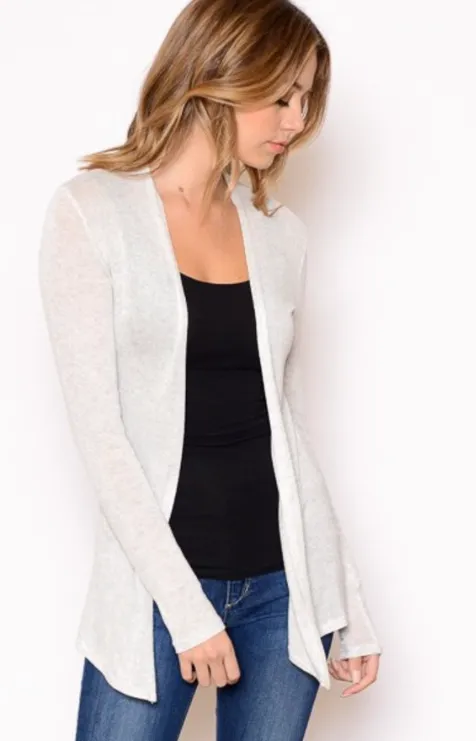 Hailey Basic Knit Sheer Cardigan