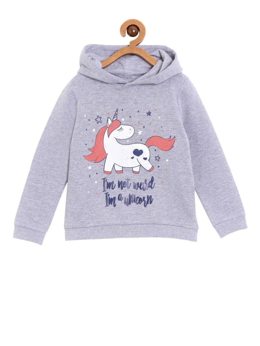 Hooded Sweatshirt Combo of 2-Happy Unicorn-Meow or Never