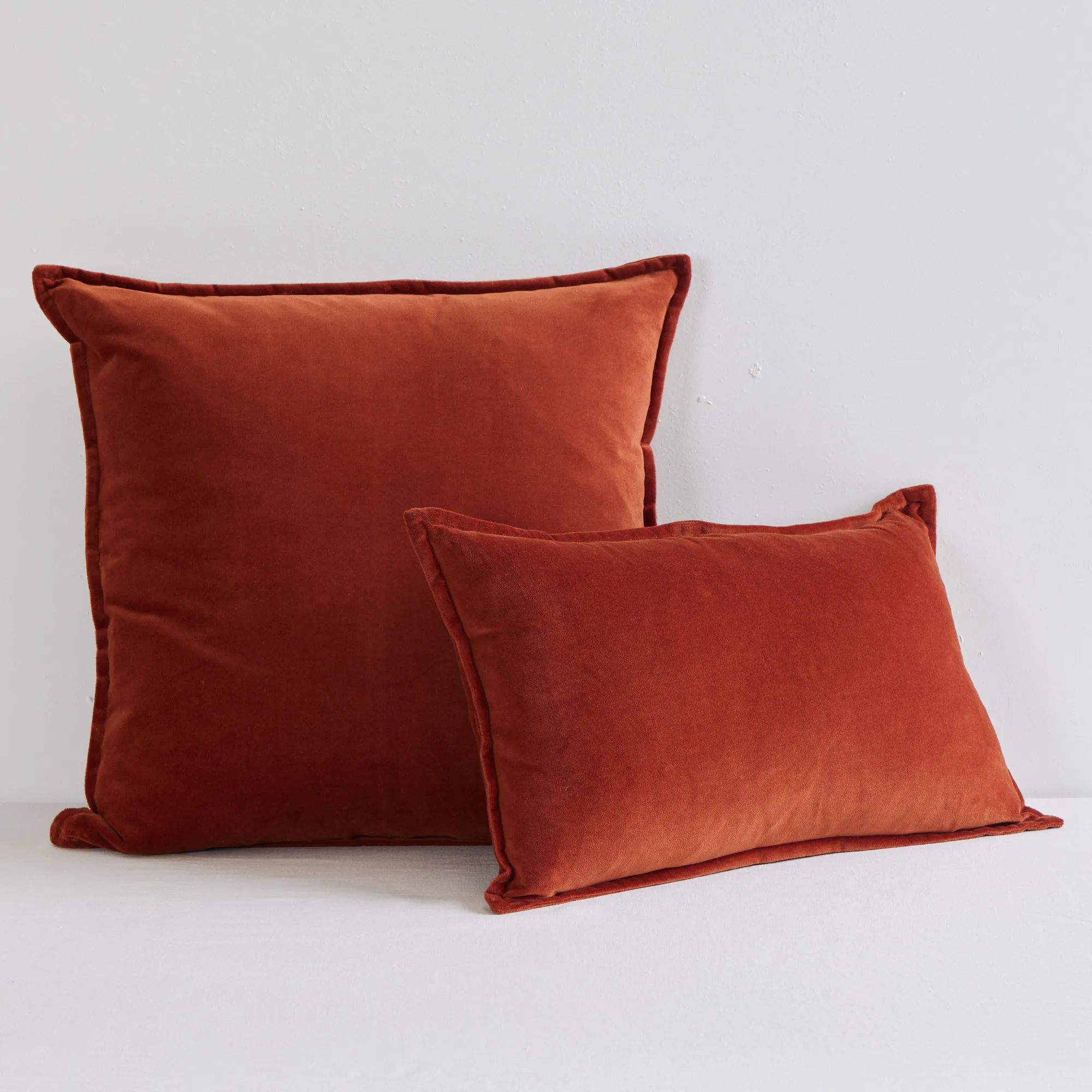 Hudson V2 Velvet Cushion - Rust - 30X50