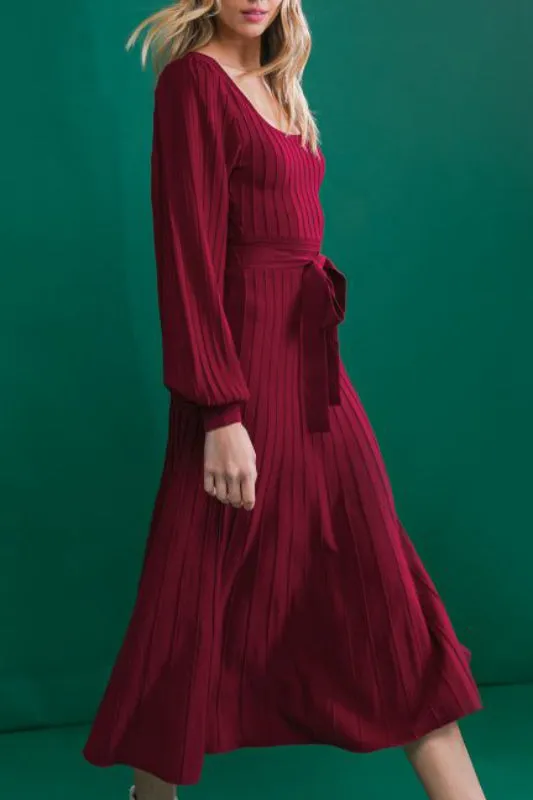 kerri dress - burgundy