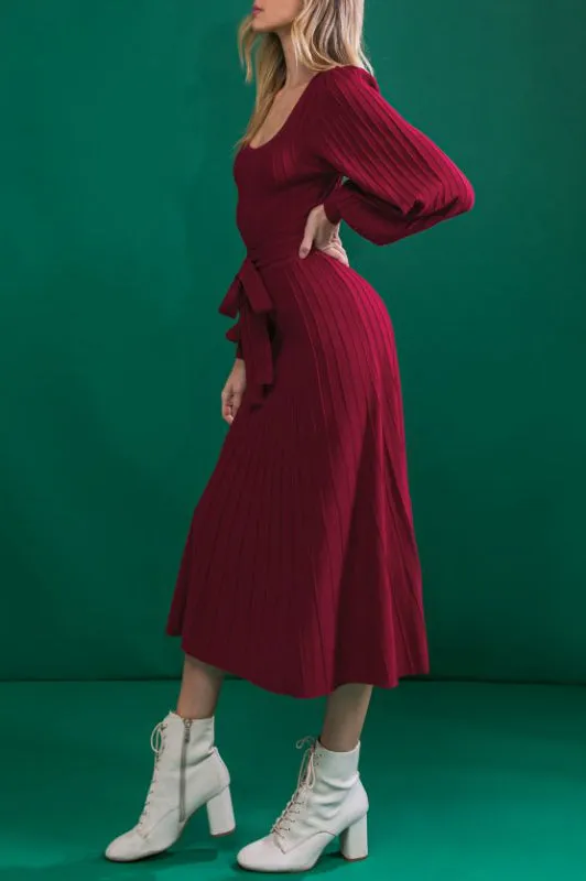 kerri dress - burgundy