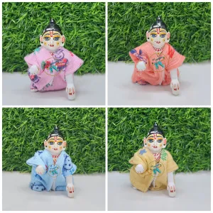 Laddu Gopal ji Printed Innersuit Pack of 4 [Random Color]