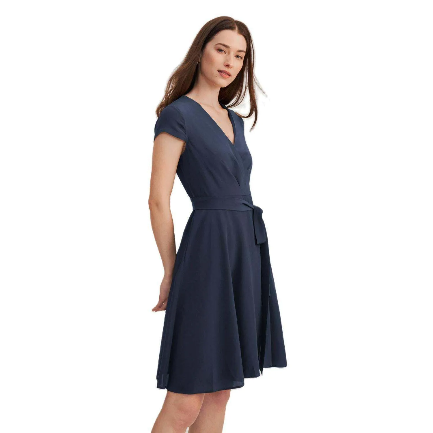 LILYSILK Figure-flattering silk wrap dress Lilysilk