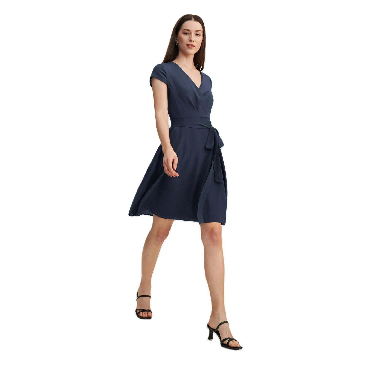 LILYSILK Figure-flattering silk wrap dress Lilysilk