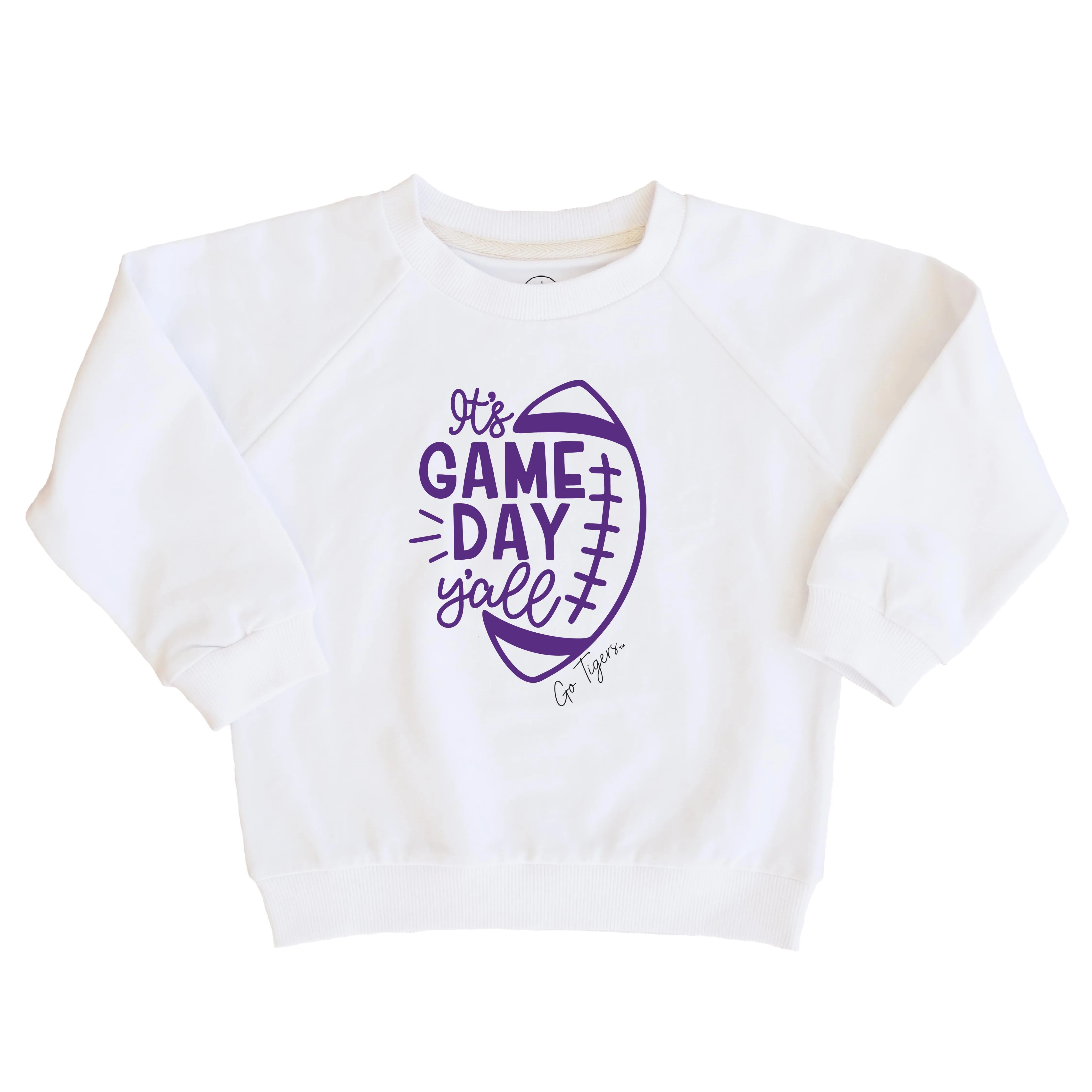 Louisiana State University | Footballs & Bows Kids Graphic Sweatshirts