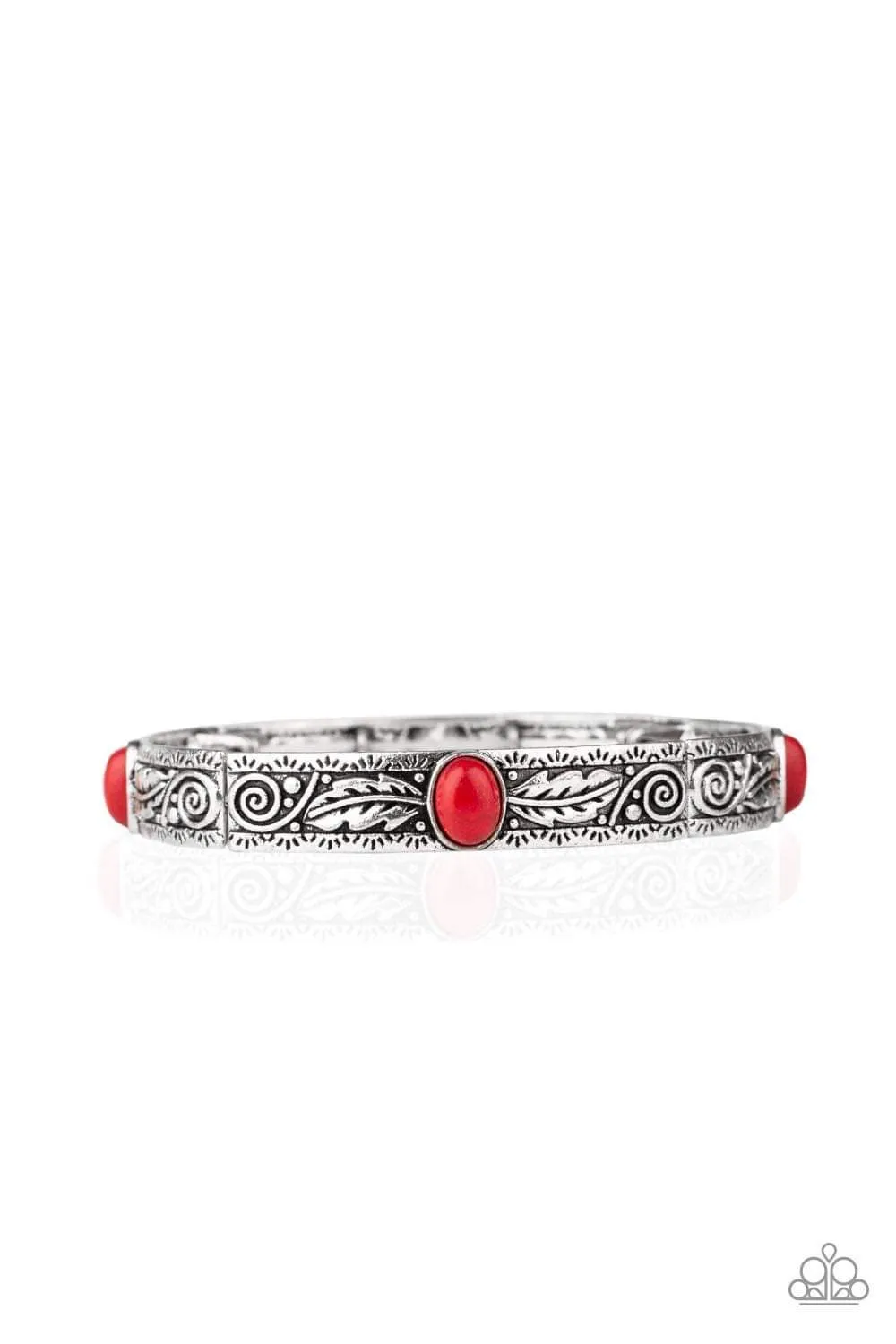 Paparazzi Wild West Story - Red Bracelet