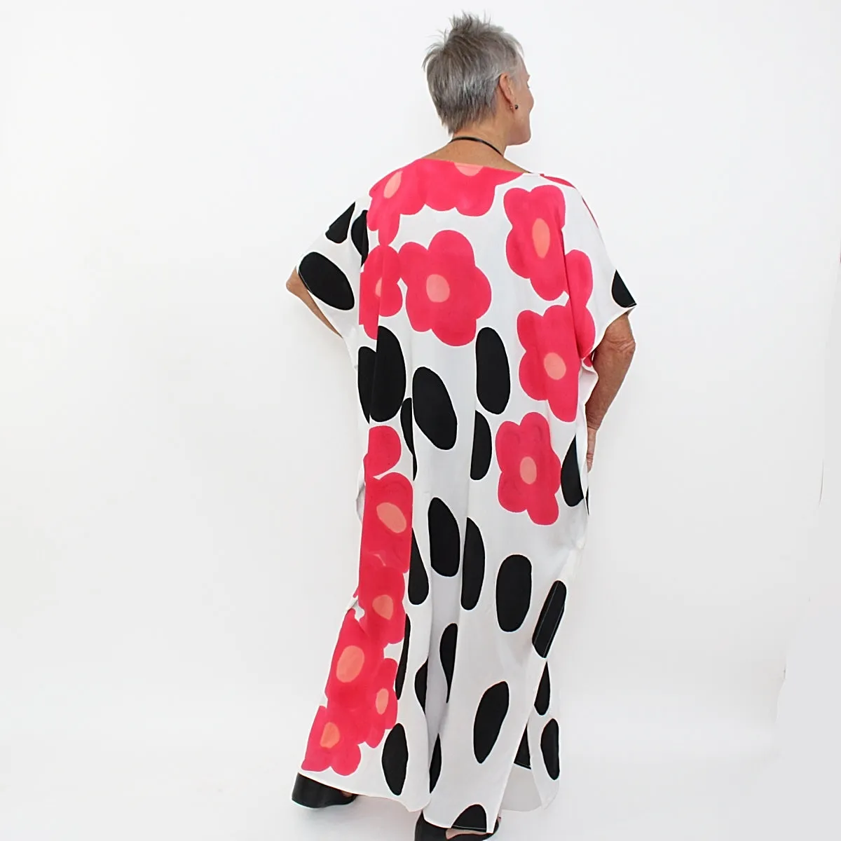 Pink Poppies Kaftan