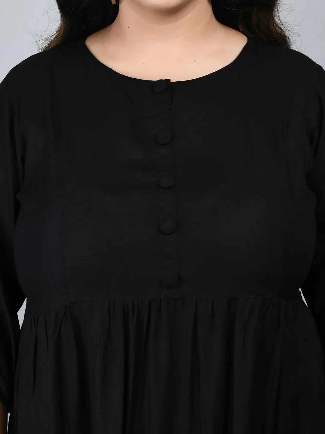 Plus Size Plus Size Black Midi Dress