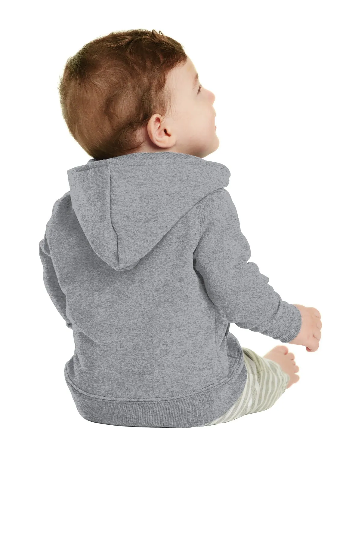 Port & Company® Infant Core Fleece Full-Zip Hooded Sweatshirt. CAR78IZH