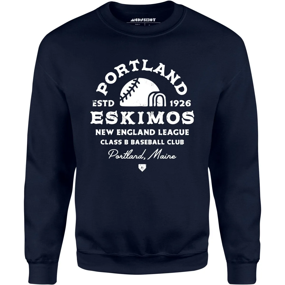 Portland Eskimos - Maine - Vintage Defunct Baseball Teams - Unisex Sweatshirt