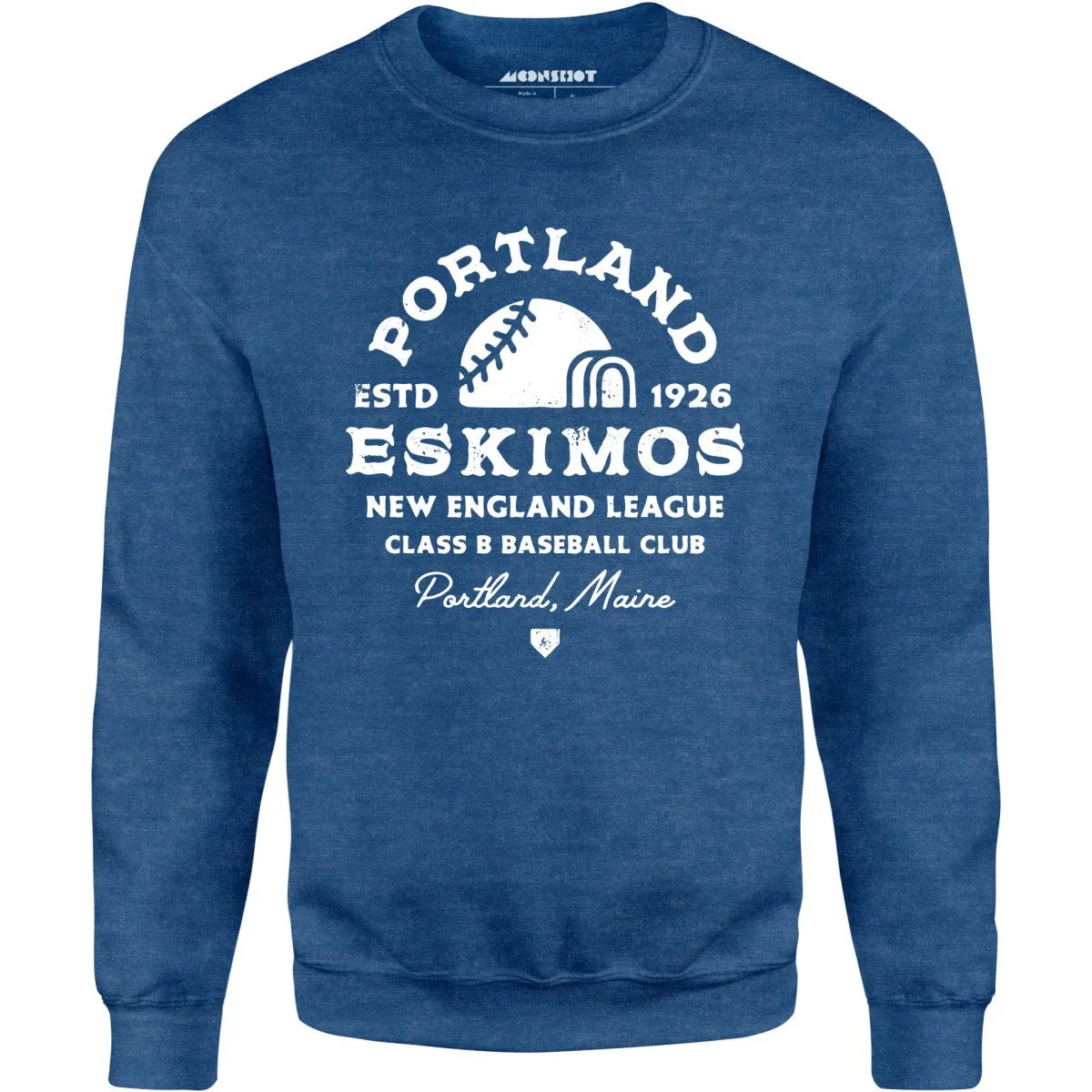 Portland Eskimos - Maine - Vintage Defunct Baseball Teams - Unisex Sweatshirt