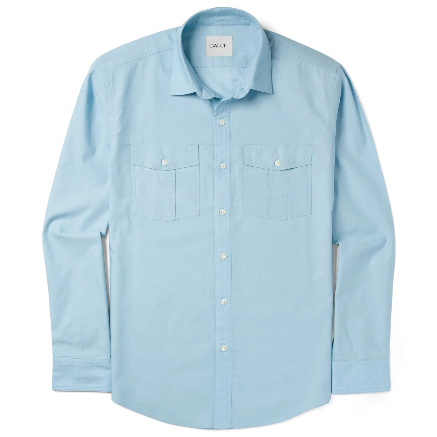 Primer Utility Shirt – Light Blue Mercerized Cotton