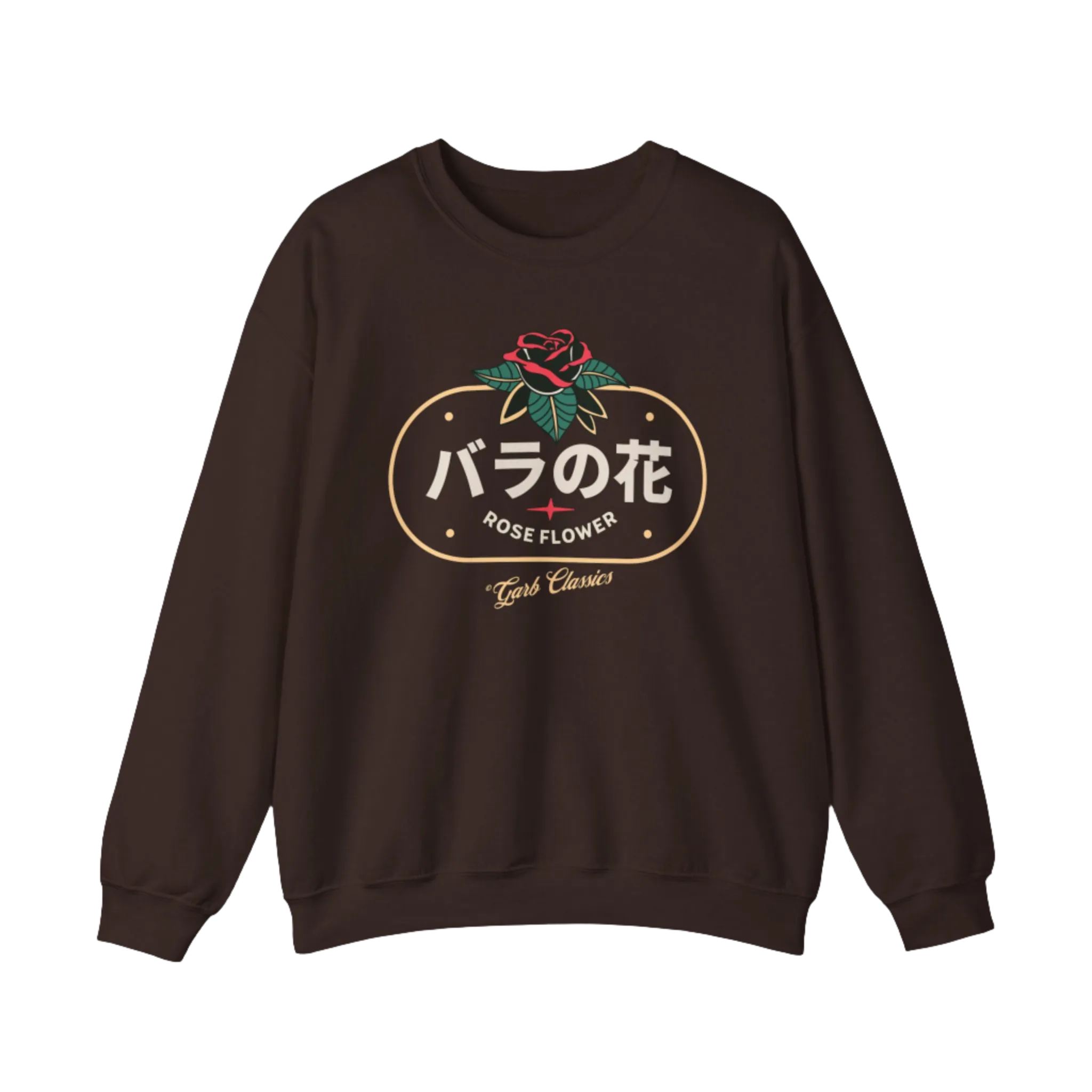 Rose Flower Graphic Crewneck