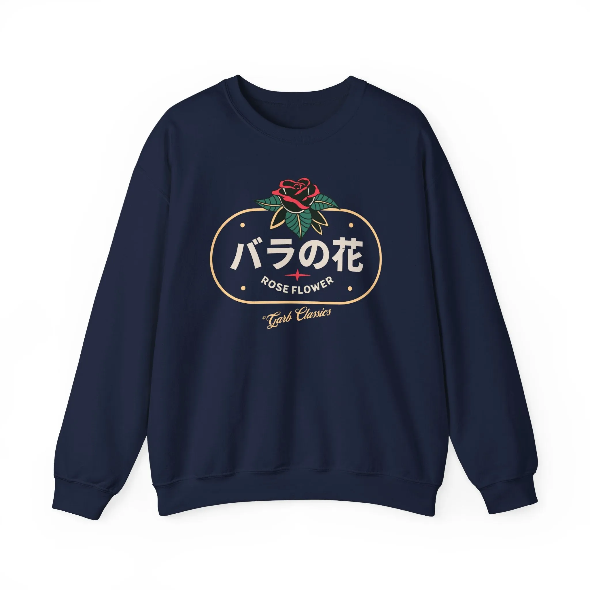 Rose Flower Graphic Crewneck