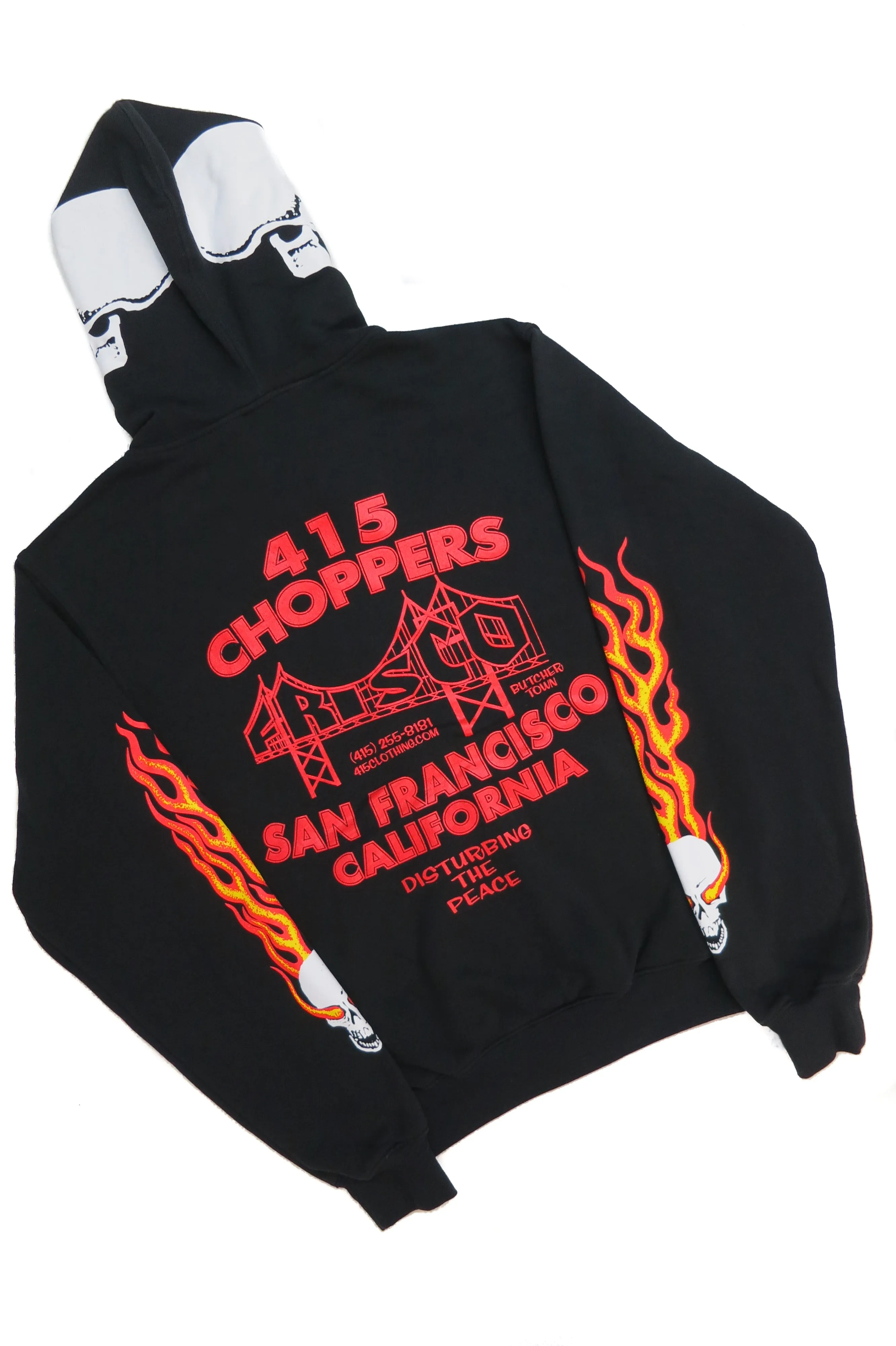 Skulls & Frisco Hooded Zipper Sweatshirt