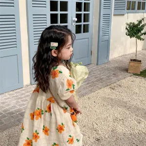 Summer Blossom Maxi Dress for Girls