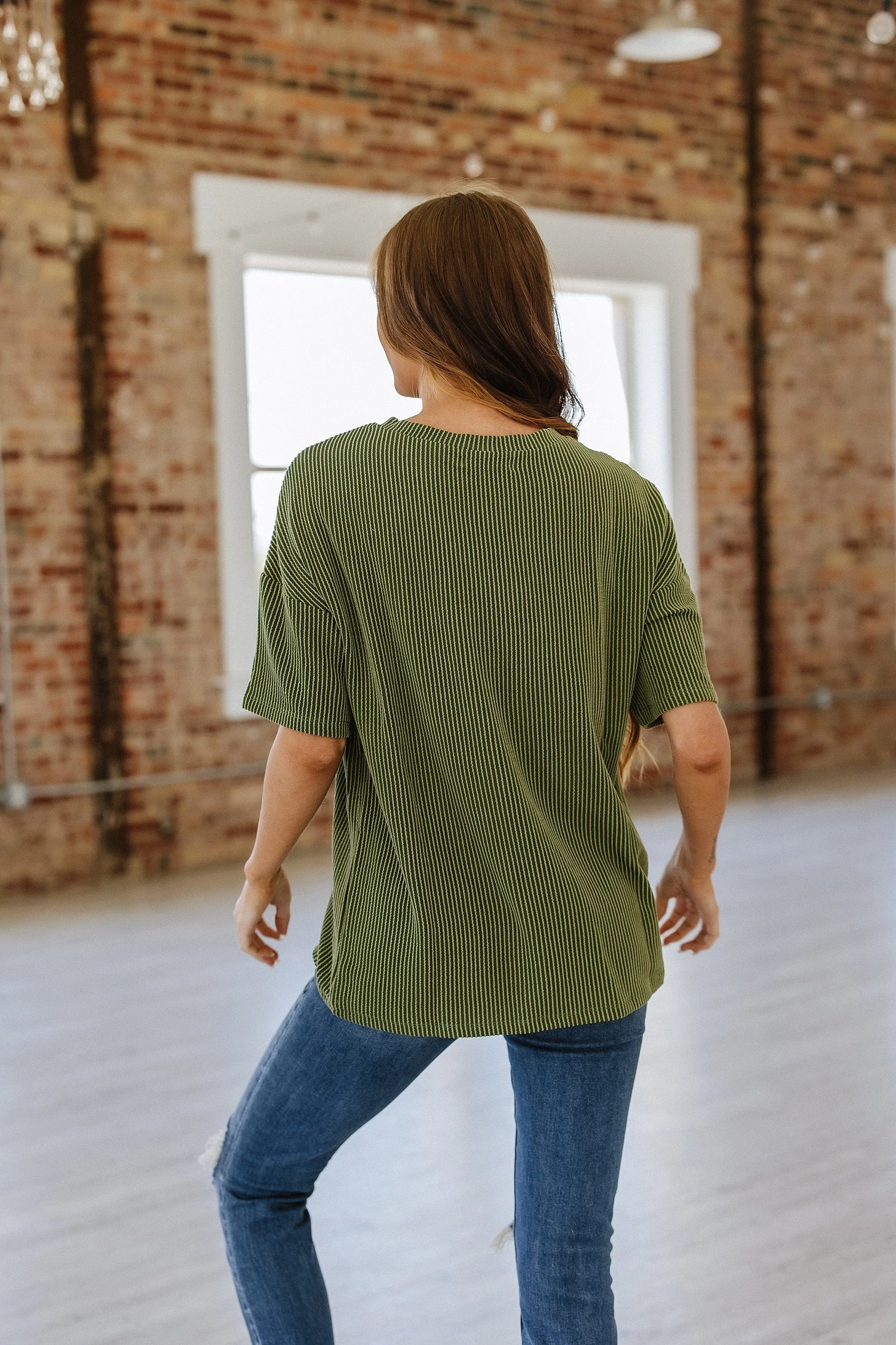 Valerian Ribbed Drop Sleeve Top | S-2XL