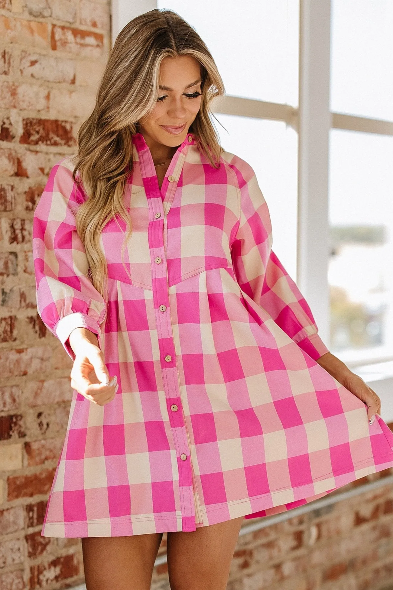 Viola Plaid Shirt Dress | S-XL | PRE ORDER